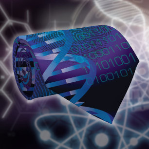 DNA Fingerprint Medical Science Tie