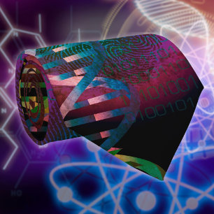 DNA Fingerprint Science Tie