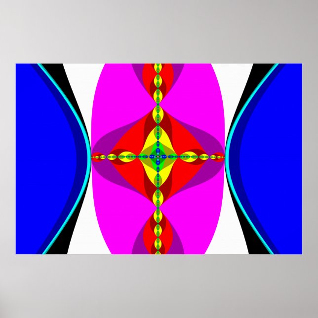 DNA - Fractal Art Poster (Front)