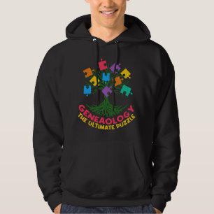 DNA Fractal Genealogy Of Life Genetics Tree Biolog Hoodie