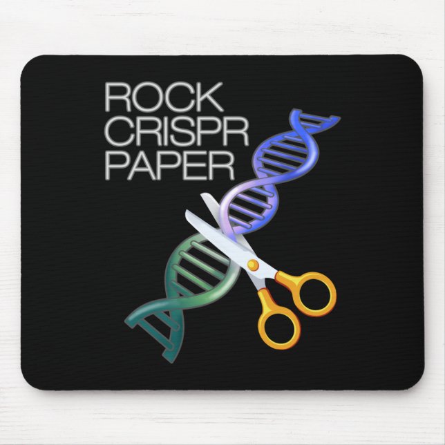 Dna Funny Rock Paper Crispr Genetic Science Race  Mouse Pad (Front)