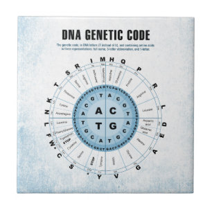 DNA Genetic Code Chart Ceramic Tile