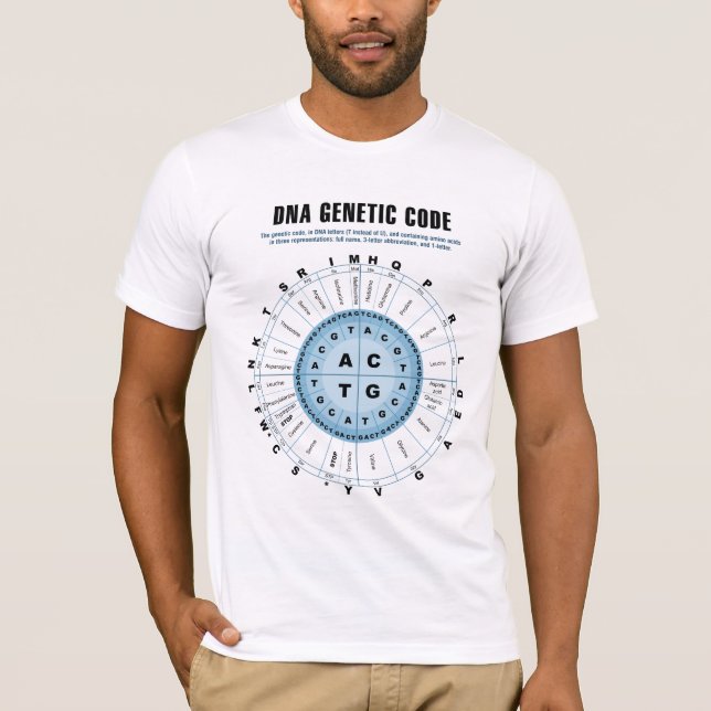 DNA Genetic Code Chart T-Shirt (Front)