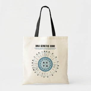 DNA Genetic Code Chart Tote Bag