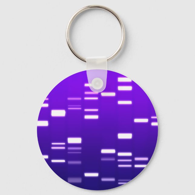 DNA Genetic Code Purple Key Ring (Front)