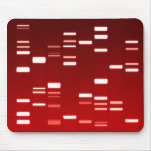 DNA Genetic Code Red Mouse Pad
