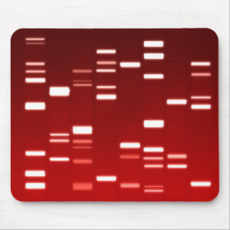 DNA Genetic Code Red Mouse Pad