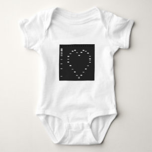 DNA heart on agarose gel Baby Bodysuit