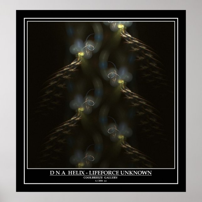 DNA HELIX - LIFEFORCE UNKNOWN POSTER (Front)
