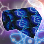 DNA ID Medical Science Blue Tie<br><div class="desc">A cool,  trendy and fun medical science-inspired design. The perfect gift for all doctors,  nurses,  scientists,  science teachers,  lab technicians,  science students,  and any science geek in your life (including you)! Designed by Thisisnotme©</div>