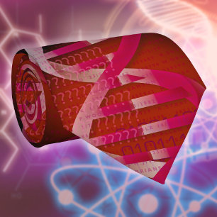 DNA ID Red Medical Science Tie