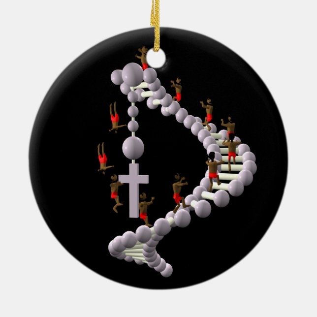 DNA: Life Cycle Ceramic Ornament (Back)
