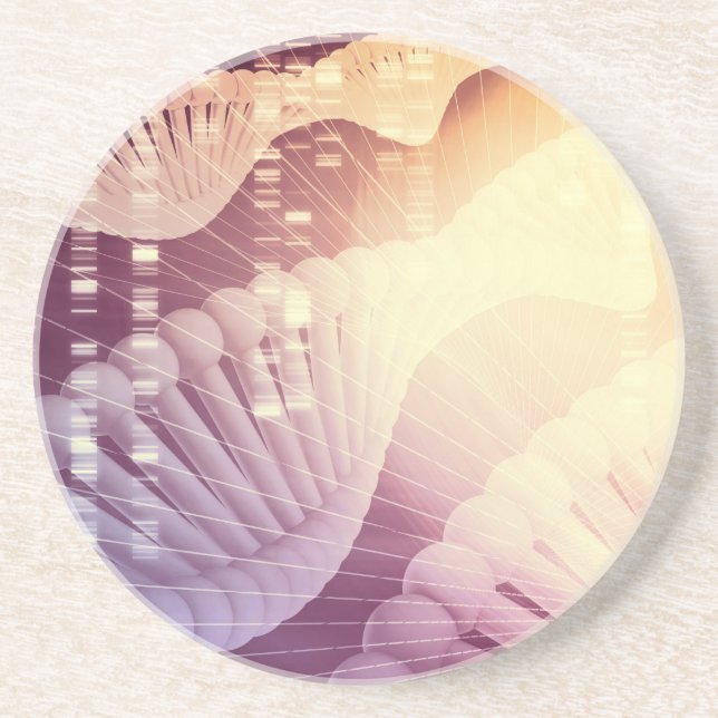 DNA Medical Science and Biotech Chemistry Genes Coaster (Front)