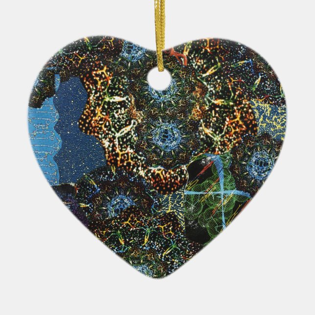 DNA~Memory Ceramic Tree Decoration (Front)