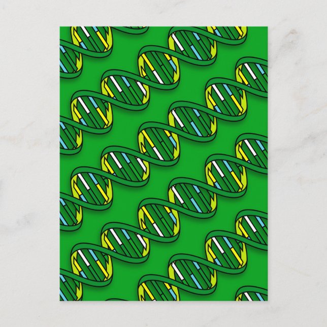 DNA Pattern Science Postcard (Front)