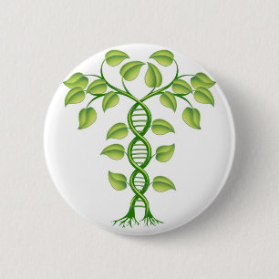 DNA plant concept 6 Cm Round Badge
