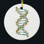 DNA - science/scientist/biology Ceramic Ornament<br><div class="desc">DNA - science/scientist/biology</div>