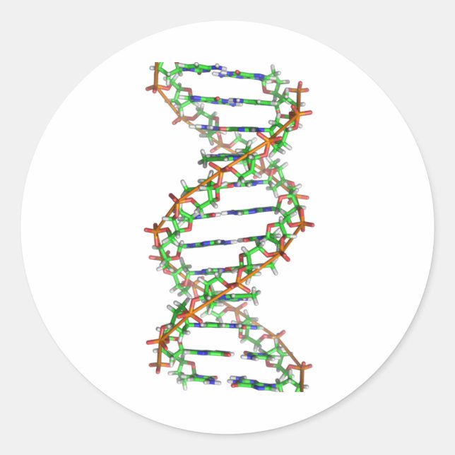 DNA - science/scientist/biology Classic Round Sticker (Front)