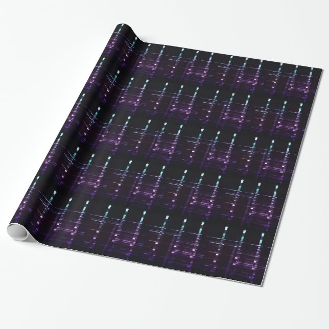 DNA Sequencing Gel 2 Wrapping Paper (Unrolled)