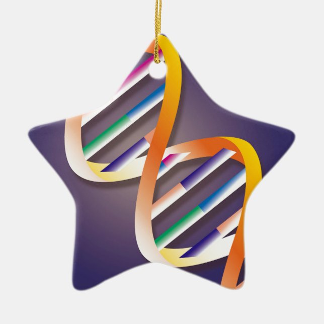DNA Spotlight Ceramic Ornament (Front)