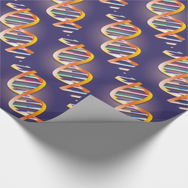 DNA Spotlight Medical Science Wrapping Paper (Corner)