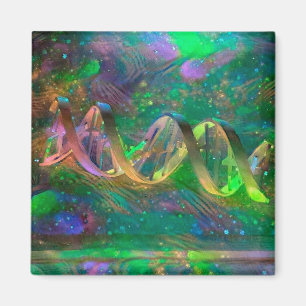 DNA Strand Artwork Magnet