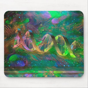DNA Strand Artwork Mouse Pad