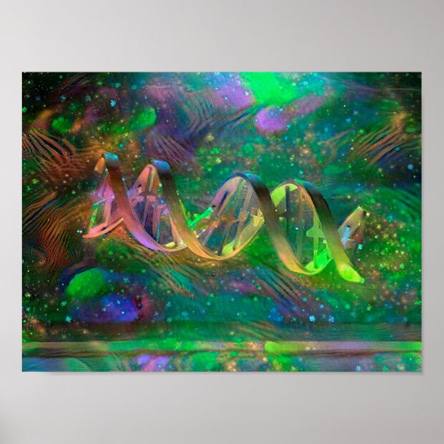 DNA Strand Artwork Poster (Front)
