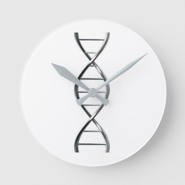 DNA Strand Round Wall Clock (Front)