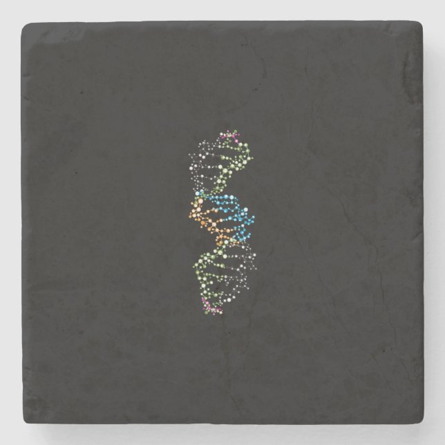 DNA Strand Stone Coaster (Front)