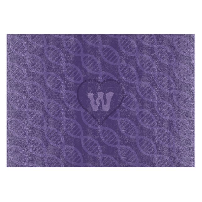 DNA Stripes Glass Cutting Board (Front)