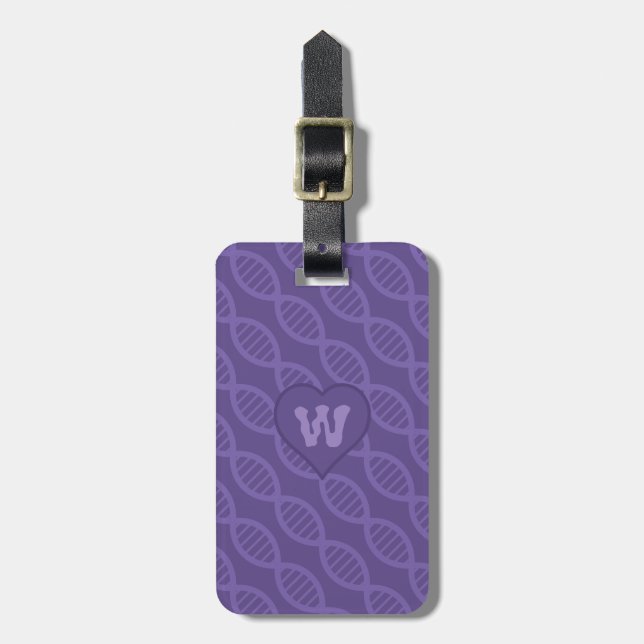 DNA Stripes Luggage Tag (Front Vertical)