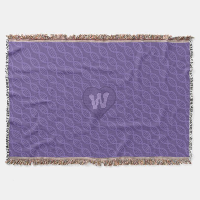 DNA Stripes Throw Blanket (Front)