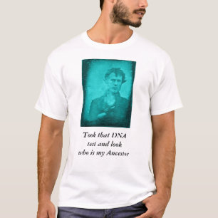 DNA Test Ancestor (Blue Image) T-Shirt