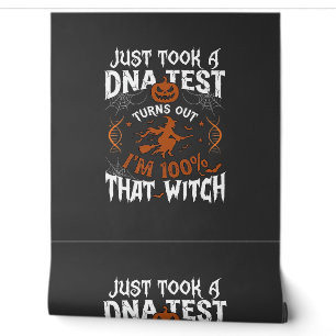 Dna Test Witch Halloween Pumpkin Spider Web Wallpaper