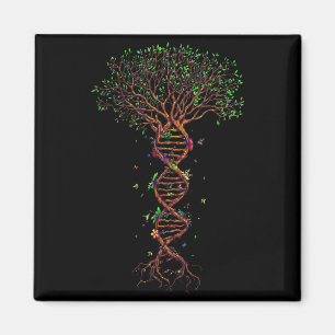 Dna Tree Genetic Funny Earth Day Plant A Tree Life Magnet