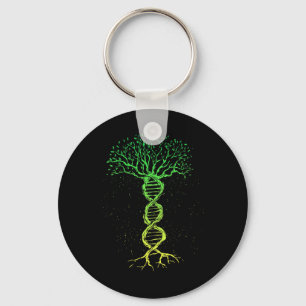 Dna Tree Life Genealogy Biologist Genetics Science Key Ring