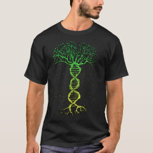 DNA Tree Life Genealogy Biologist Genetics Science T-Shirt