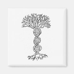 Dna Tree Life Genetics Biologist Science Earth Day Magnet