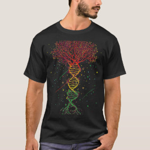 DNA Tree Life Genetics Biologist Science Earth Day T-Shirt