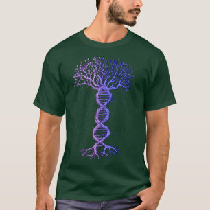 DNA Tree Life Genetics Biologist Science Earth Day T-Shirt