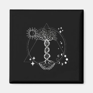 Dna Tree Life Sacred Geometry Cosmic Lance Design Magnet
