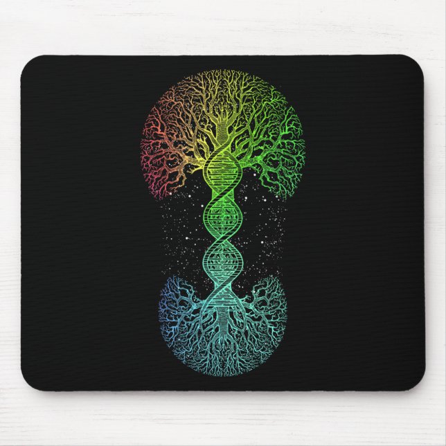 Dna Tree Of Life Science Of Genetics Earth Day Gen Mouse Pad (Front)