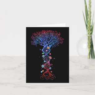 Dna Tree Root Life Genetic Funny Earth Day Awarene Card