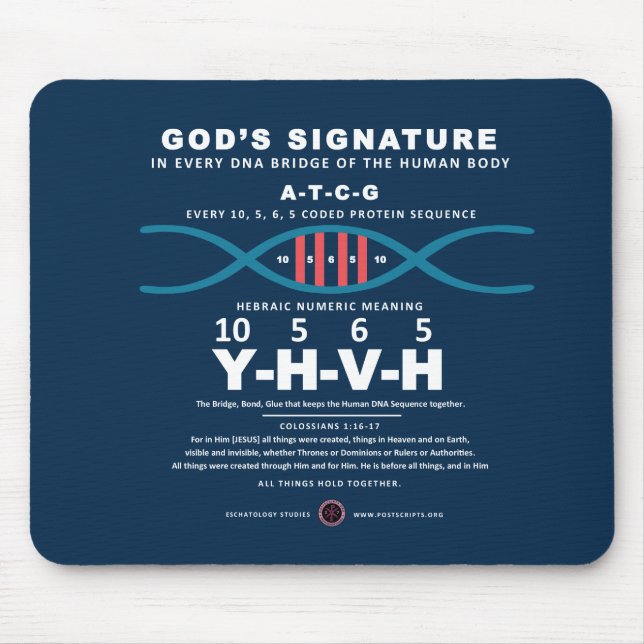 DNA-YHVH Code Mouse Pad (Front)