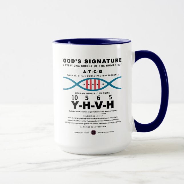 DNA-YHVH Code Mug (Right)