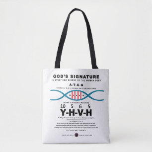 DNA-YHVH Code Tote Bag