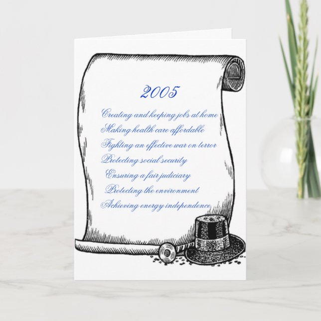 DNC Platform for 2005 Holiday Greetings Card (Front)