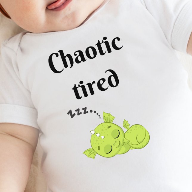 DnD baby - Chaotic Tired little Dragon Baby Bodysuit (Creator Uploaded)