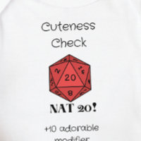 DnD Baby - Cuteness Check Nat 20